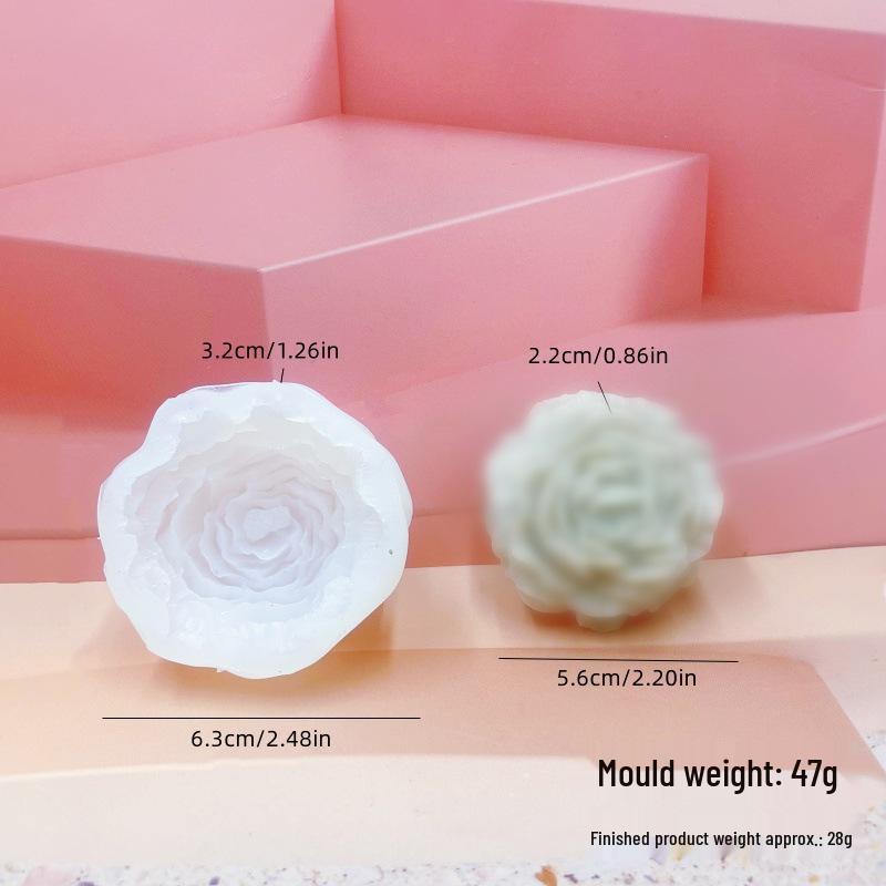 

Набор 3D форм для свечей с пионами и гибискусами - Большой, средний, малый размеры