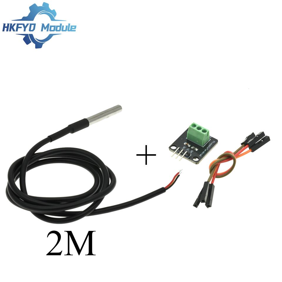 Waterproof DS18B20 Temperature Sensor Module Kit Probe 1-10M Cable for Arduino Stainless Steel