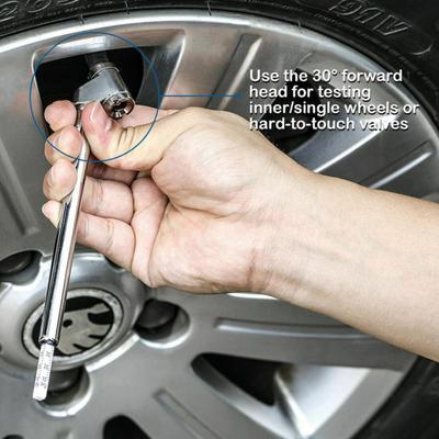 Tire Pressure Detector Convenient High Accuracy Metal 10-120PSI Tire Air Pressure Gauge for Car