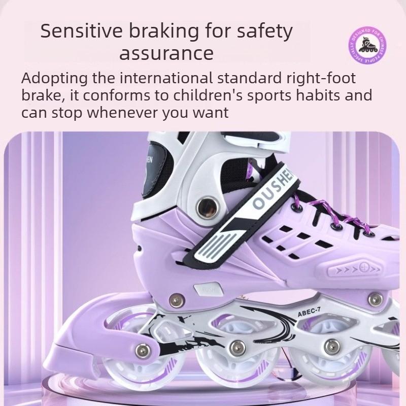 Adjustable Size Hard Shell Ice Skates for Adults and Women, Roller Skates for Boys and Students, Beginner Set for Ice Skating and Roller Skating