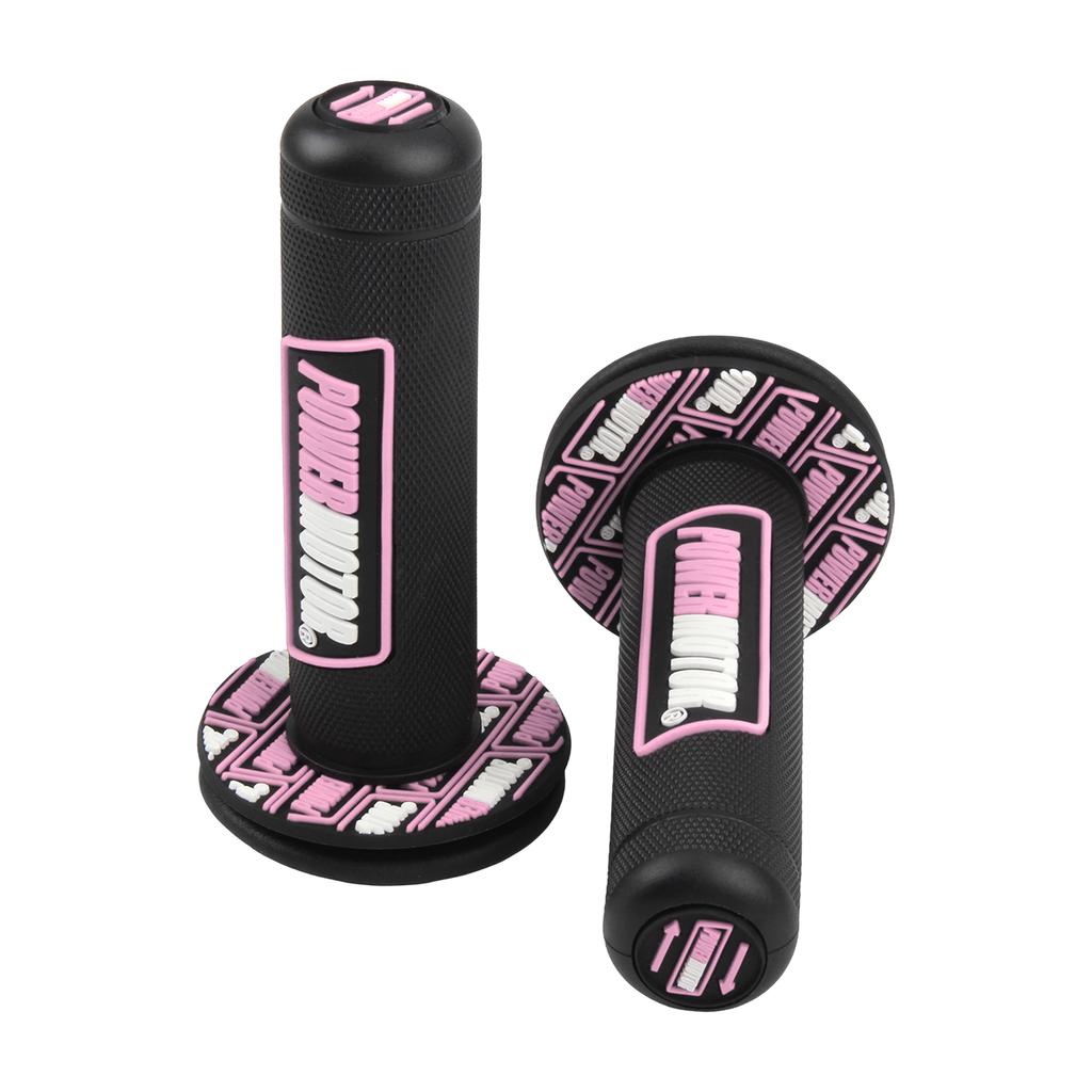 Gumowe manetki motocyklowe Powermotor 7/8" 22mm 24mm Ochrona kierownicy Motocross Cross Żelowa manetka Uniwersalne akcesoria