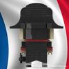 Building Blocks MOC-78535 Napoleon Assembly Toy with Square-Headed Minifigures and Small Pieces for Boys