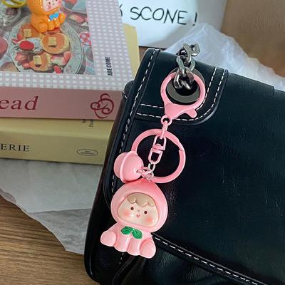 1/5 Stücke Obst Glocke Schlüsselanhänger Cartoon Blizzard Obst Harz Schlüsselanhänger für Jungen Mädchen Rucksack Anhänger Spielzeug für Kinder
