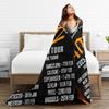 ATEEZ Towards the Light Tour Throw Blanket for Couch Soft Fuzzy Plush Blanket Multiple Sizes Bedspreads for All Seasons