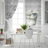 Vintage Wood Grain Flower Daisy Window Curtains Home Decor Bedroom Curtains Kitchen Drapes Panel Curtains for Living Room