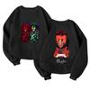 Children's Fashionable Lightweight Long-sleeved Round Neck Pullover With Pockets Printed Pullover