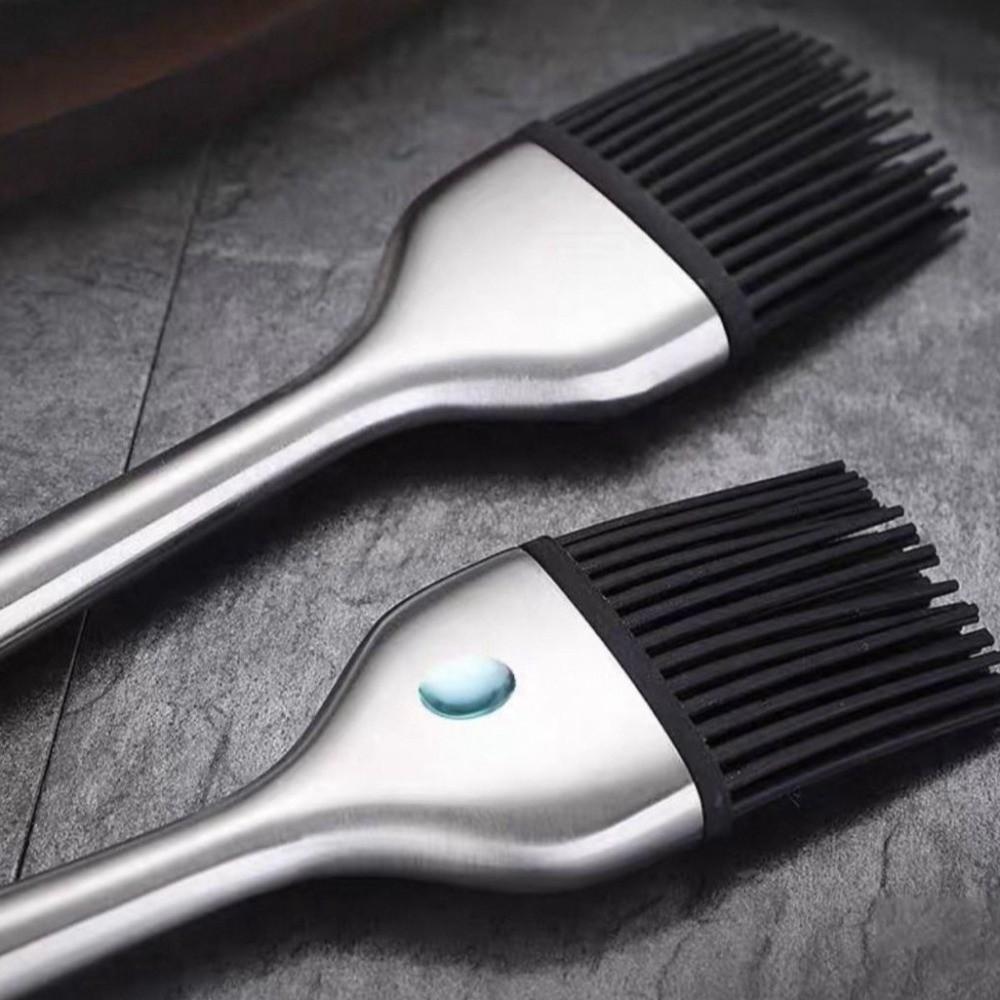 Hollow Handle Pancake Brush Stainless Steel Butter Brush Barbecue Grill Brush  Pastry Making