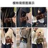Trendy Retro Small Square Bag Trendy Texture Shoulder Messenger Bag Premium Light Luxury Portable Women's Bag