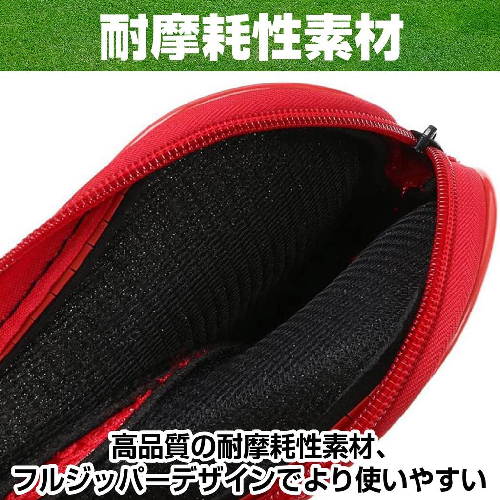 Saki&Masa Eisenhülle, Golfschlägerhauben-Set mit Zählungen, bedruckt, mit Reißverschluss, langer Hals, 12er-Set (blau)