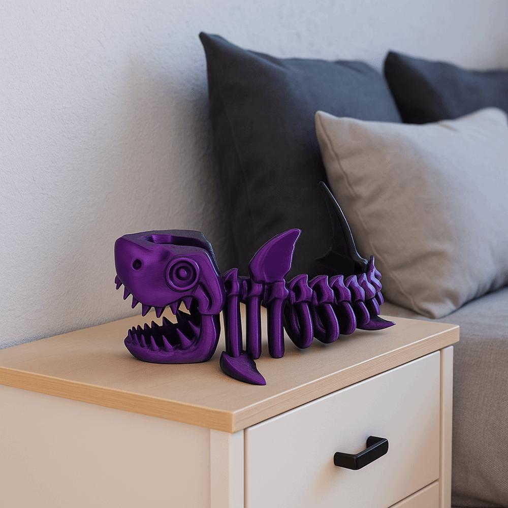 PLA Plastic 3D Printed Shark Model Handmade Simulation Shark  Home Decoration