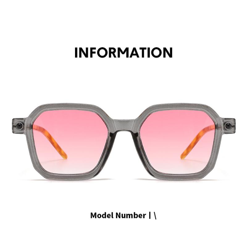 Stylish Square-frame Sunglasses for Men and Women, Casual Blue Light Blocking Glasses, Versatile Sun Protection Sunglasses
