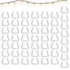 50 Pcs Windproof Fixed Light Clips Christmas String Light Hanger Hooks Waterproof Light String Clips For Roof String Lights
