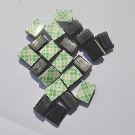 40Pcs Car Vehicle Data Cord Cable Tie Mount Wires Fixing Clips Self-adhesive