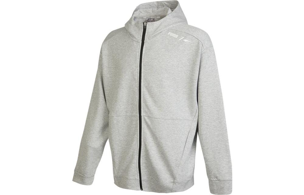 PUMA Jackets Men s Light Gray Hooded Moderate Other 672408-04 XL