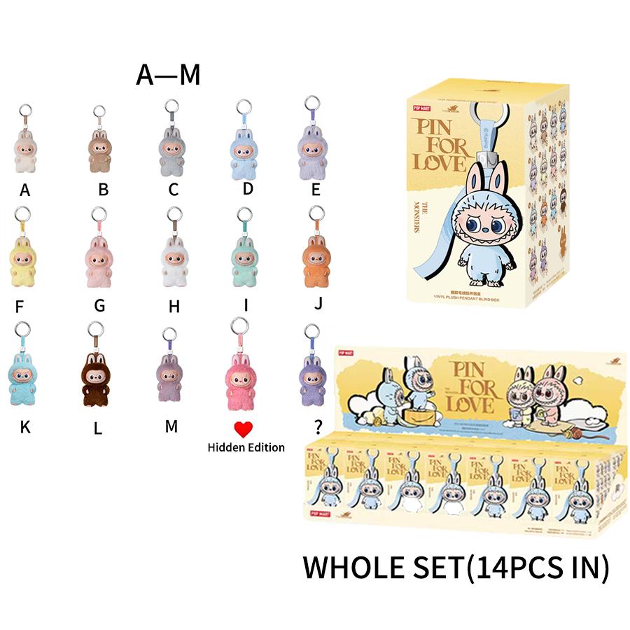 POP MART labubu Heart Code Series THE MONSTERS-Vinyl Plush Pendant Box (A-M) (N-Z) mini labubu 4.0 Blind Box Single Blind Box/Whole Box