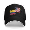 Vintage Colombia Flag Golf Cap Unisex Headwear  Outdoor Travel Adjustable Fit Sun Caps
