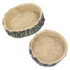 2Pcs Reptile Water Dish Lizard Food Bowl Feeding Tool for Small Pets Tortoise Gecko Spider