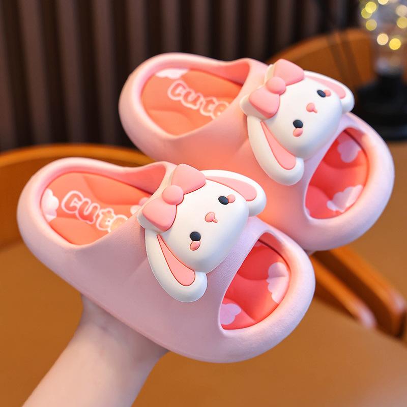 Children's Slippers Summer Boys and Girls Parent-Child Breathable Non-Slip Soft Sole Indoor Bathing Toddler Kids Beach Sandals