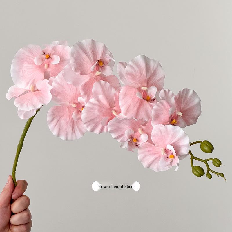 White Phalaenopsis Artificial Floral Arrangement - Realistic High-End Decorative Accent