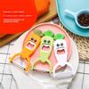 Cute Kitchen Creative Fruit Vegetable Peeler Cartoon Cute Plastic Stainless Steel Convenience Kitchen Accessories Utensil Gadget