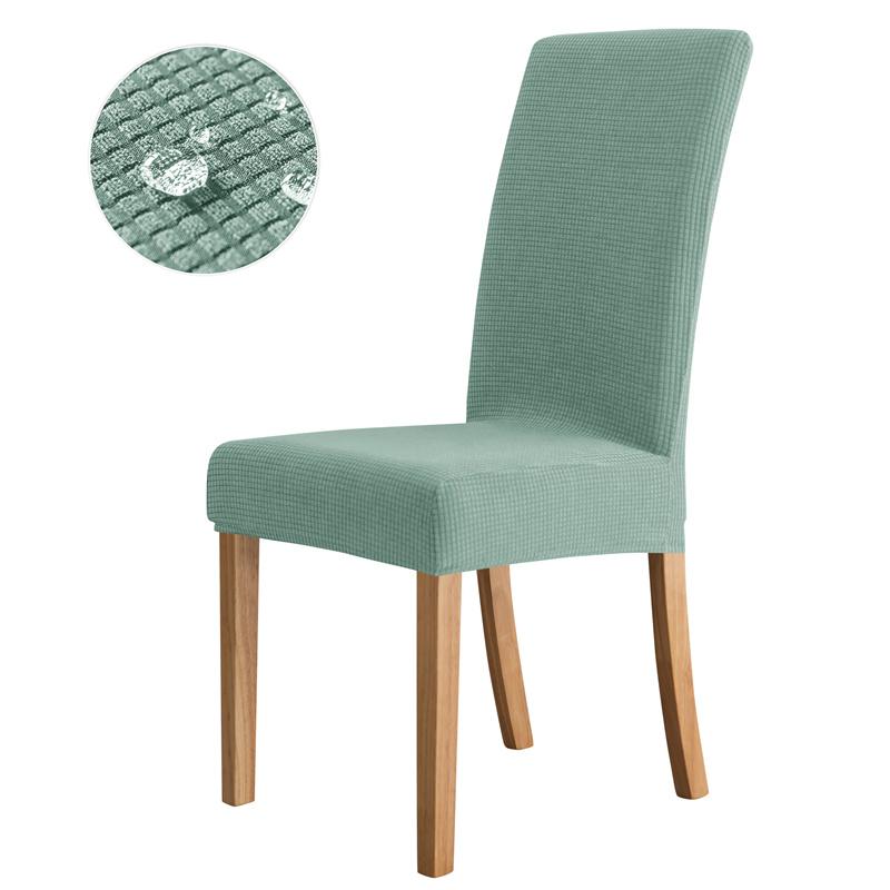 

1/2/4/6pcs Water Repellent Dining Chair Cover High Back Polar Fleece Kitchen Chair Case Solid Seat Slipcover Banquet Wedding 1pc