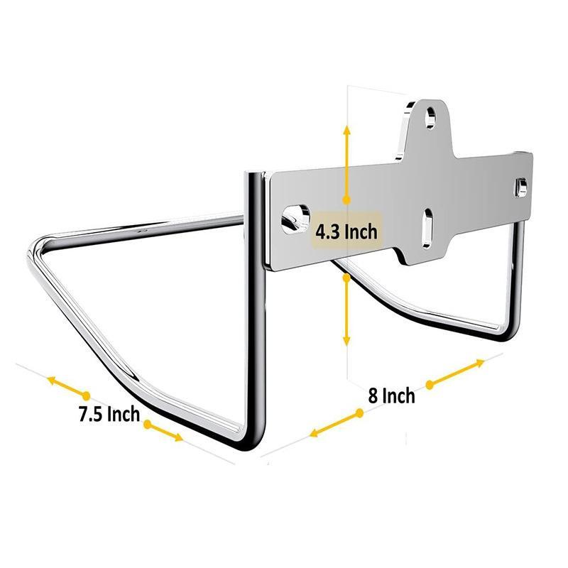 Wall Mount Ladder Rack Hanger Heavy Duty Multi-functional Garage Organizer for Stroller Ladder Sports Gear Max 70lbs