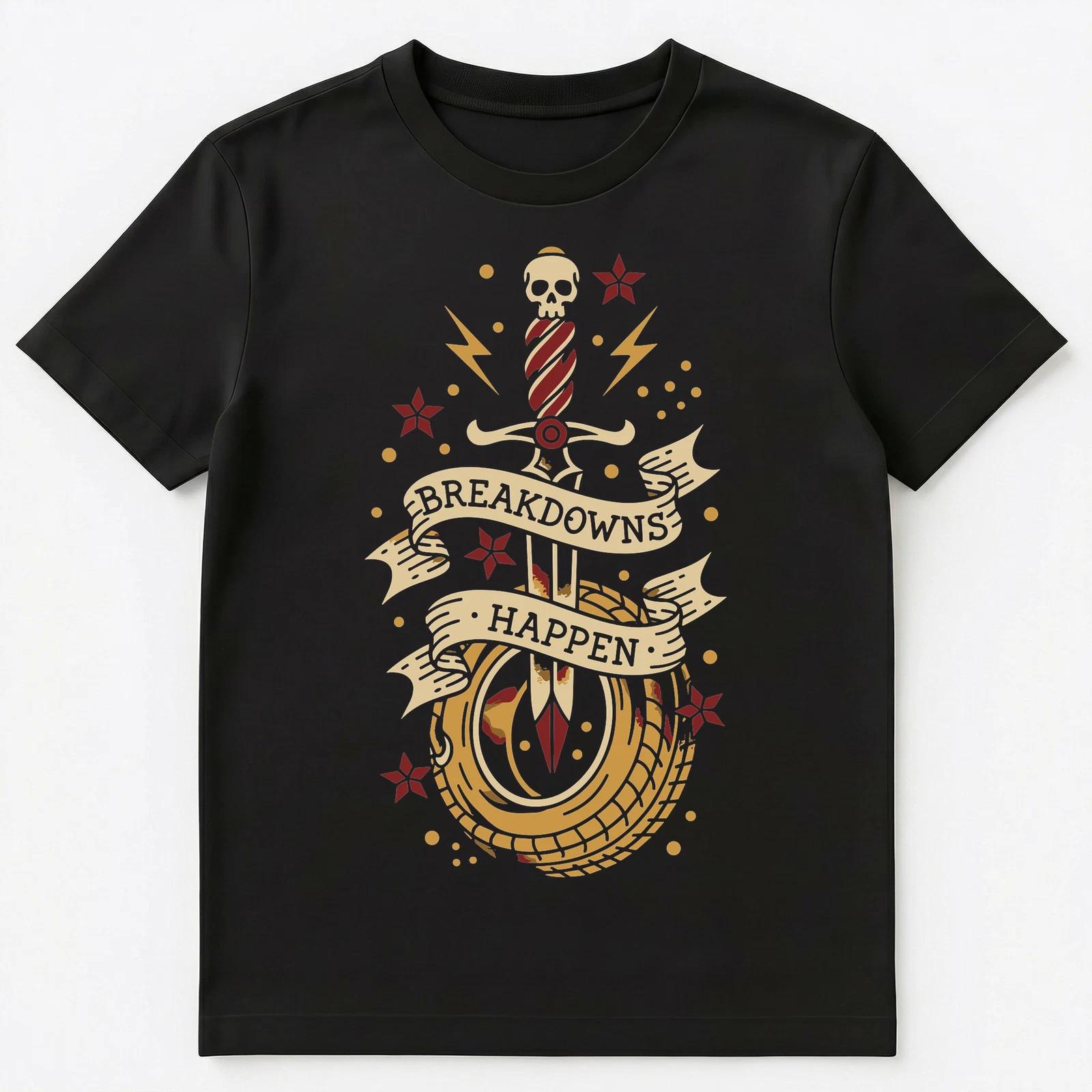 

Gothic Soul Breakdowns Happen Resilience Unisex T-Shirt M