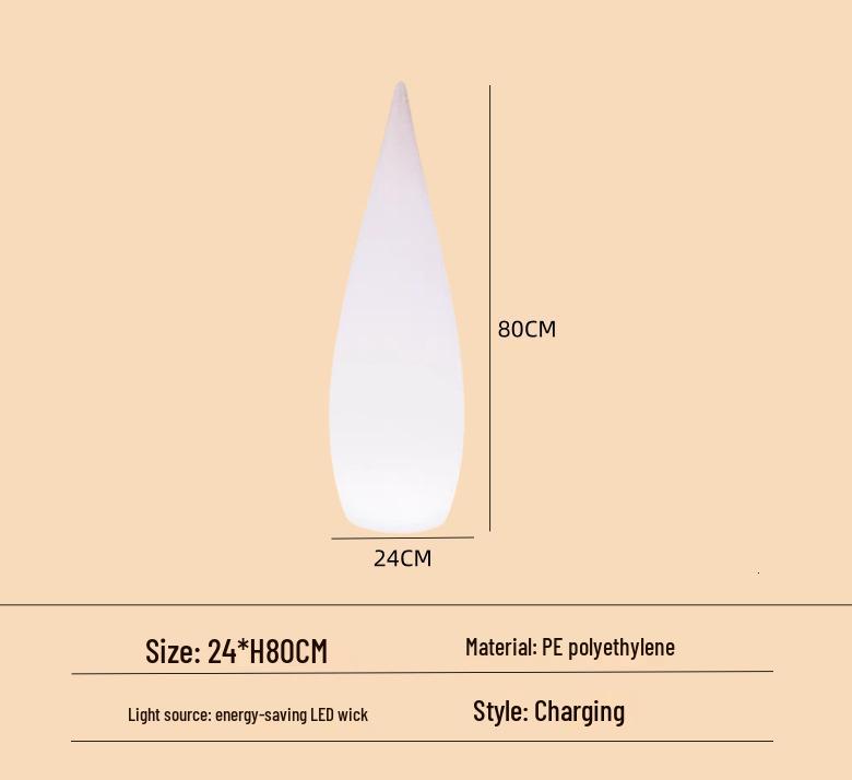 Luminous Teardrop Outdoor Floor Lamp: Perfect for Camping, Weddings, Gardens, Villas, Pools, and Paths