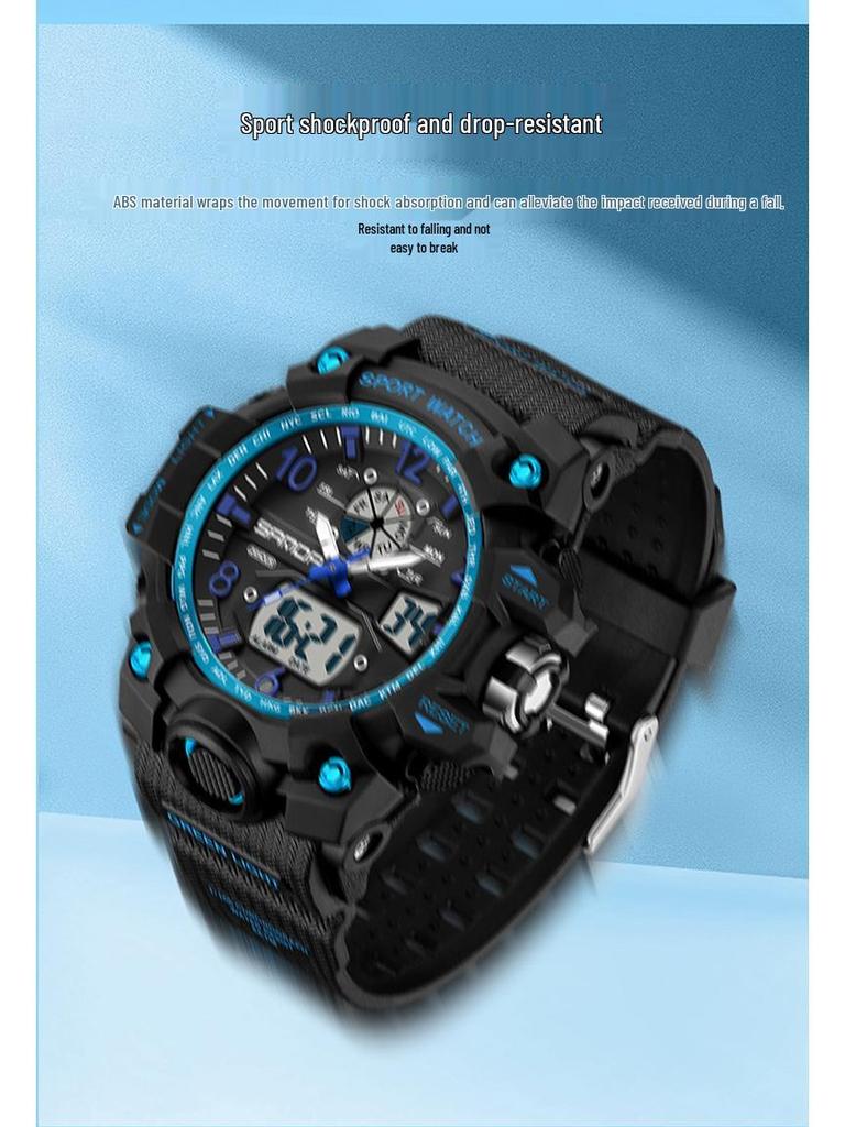 Sanda Dual Display Trendige Paar-Sportuhr