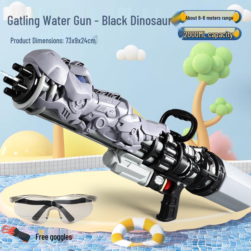 Dinosaur Squirt Super Large Water Gun - 2800ML High-Pressure Water Spray for Kids & Adults