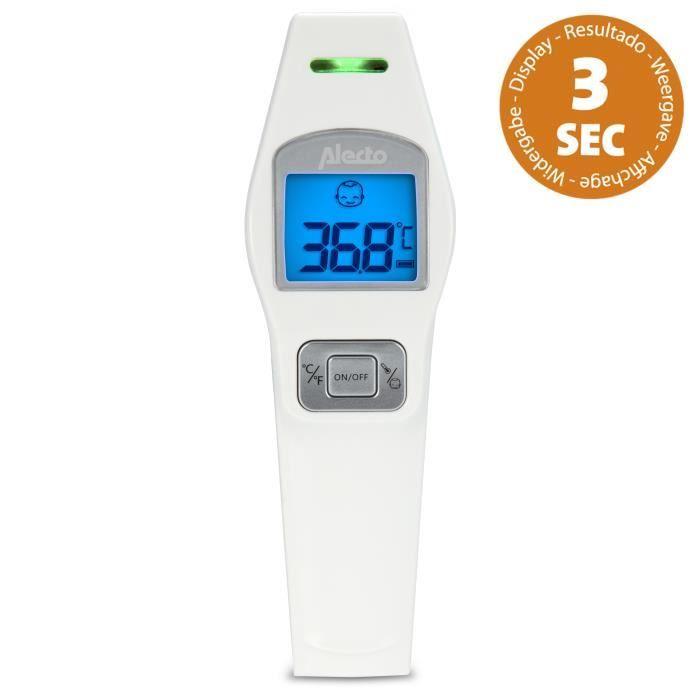 Alecto BC-37 - Forehead Thermometer, Infrared, White