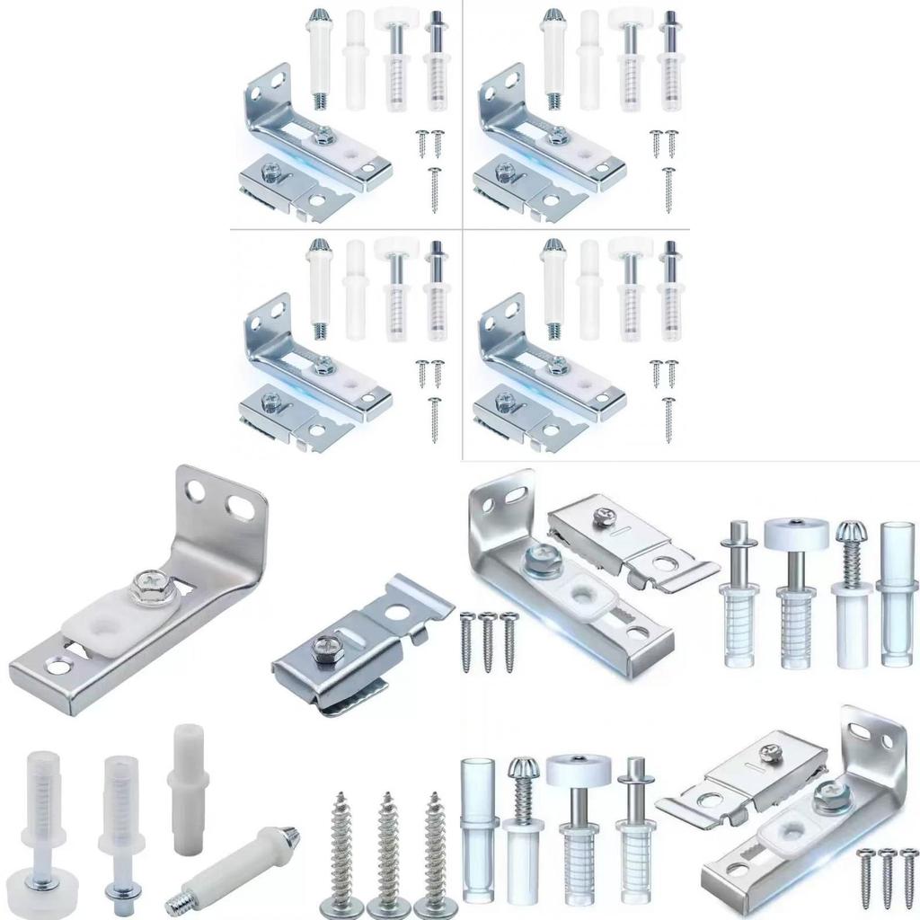 Folding Door Hardware Set With Metal Top Rollers For Home Renovation
