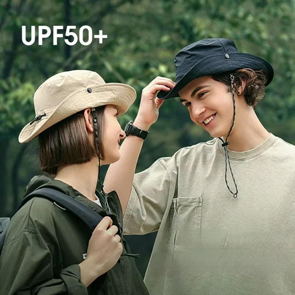 Waterproof Foldable Bucket Hat UPF 50+ Anti-UV Sun Hats Portable Wide Brim Sun Hat  for Men Women