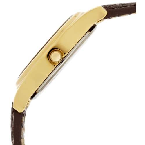 Citizen Q&Q Watch Analog Solar Waterproof Leather Strap AA95-9917 Women's White x Brown