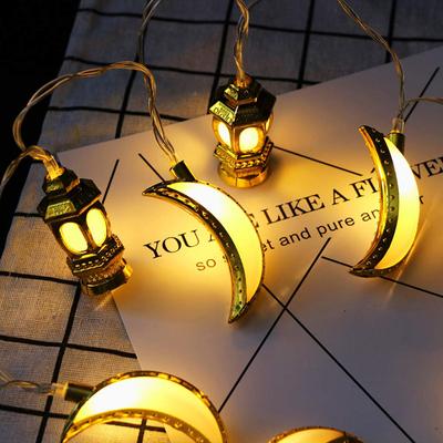 10LED 1,5M Mond Stern Schloss LED Lichterkette Eid Mubarak Ramadan Dekoration Für Zuhause Ramadan Kareem Eid Al Adha EID Laterne Geschenk