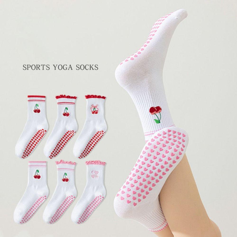 Breathable Pilates Socks Harajuku Street Mid Tube Socks New Yoga Socks