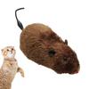 Plush Winding Mouse Plush Toy Wind Up Mouse Shape Cat Toys Kitten Stuffed Toy Decorative Interesting Cat Chasing Toys Random Col