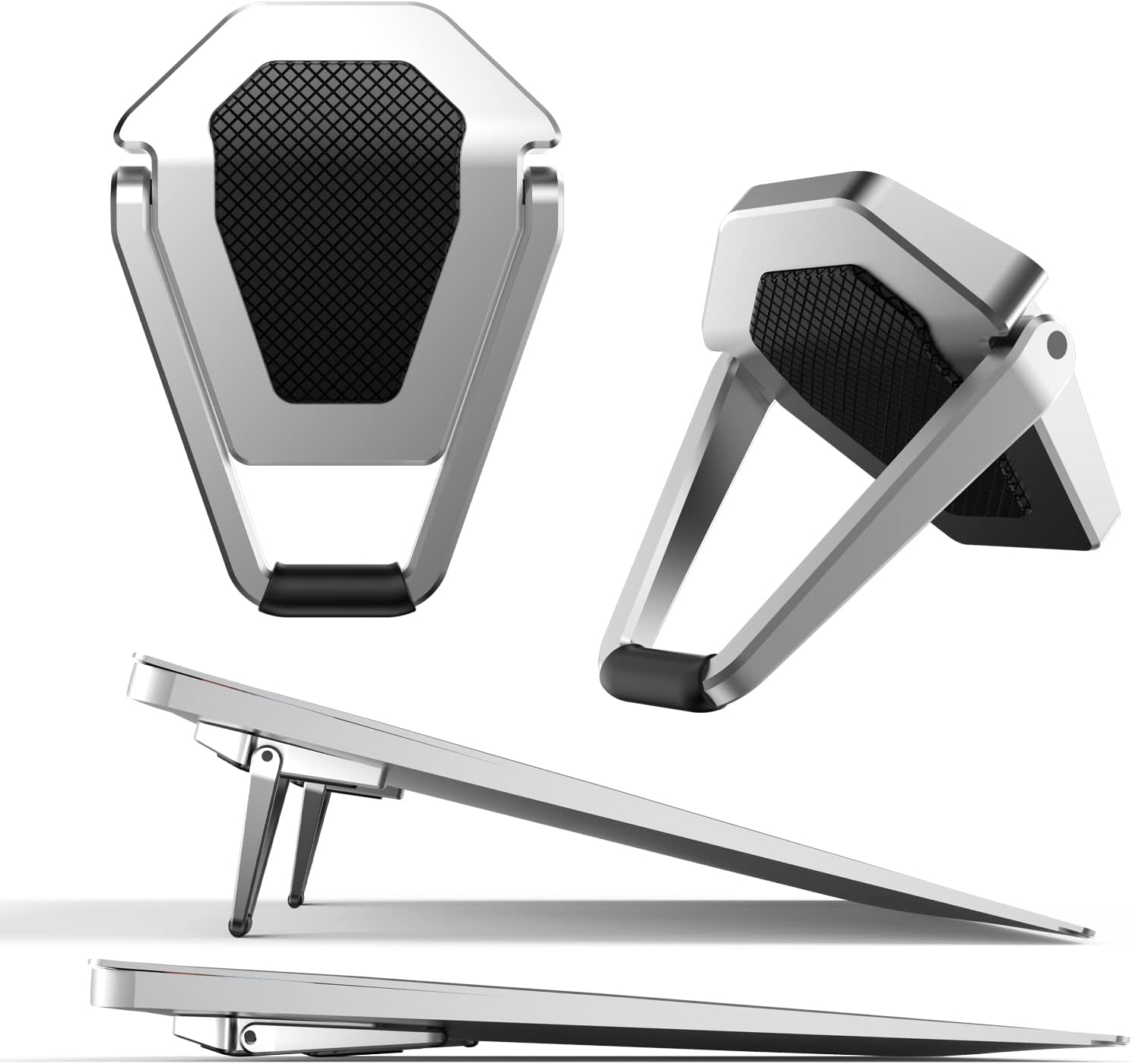 

Портативная невидимая подставка для ноутбука, мини-алюминиевая охлаждающая подставка, подставка-кикстенд для крепления клавиатуры компьютера, эргономичный легкий стол для ноутбука