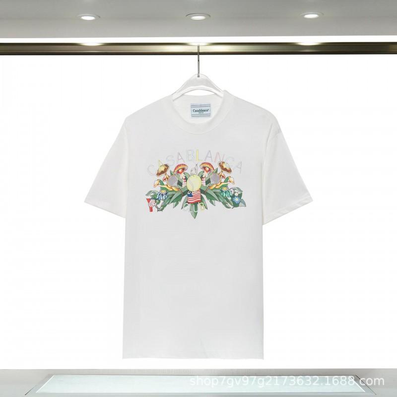 Casablanca Graphic T-Shirt Teen Boys Short Sleeve Loose Fit 2025