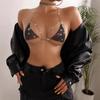 Dámské letní high-end síťované diamantové bikiny sexy holka ramínková podprsenka