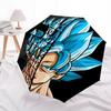 1PC Saiyan Automatic Open/Close Folding Umbrella, Windproof 8 Rib Construction, Lightweight Travel Umbrella for Women/Men,0902057