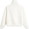 Li Ning Sportlich Lässig Einfarbig Stehkragen Reißverschluss Sweatshirt Damen Sweatshirt Off-White AWDV138-2