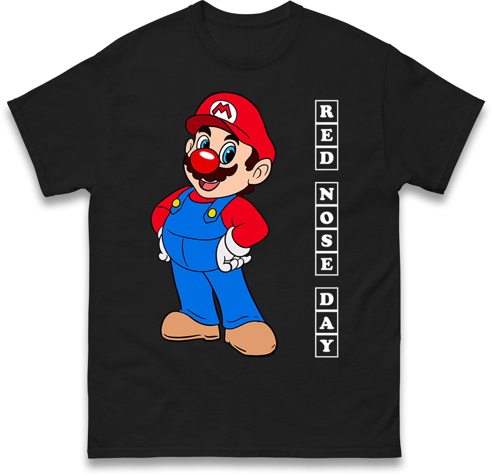 Super Mario Red Nose Day kids T Shirt 130