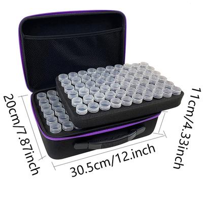 Cajas de Almacenamiento de Cuentas para Pintura de Diamantes de 120 Compartimentos Set de Gran Capacidad con Accesorios Bolsa Contenedora para Mosaicos Kit de Herramientas
