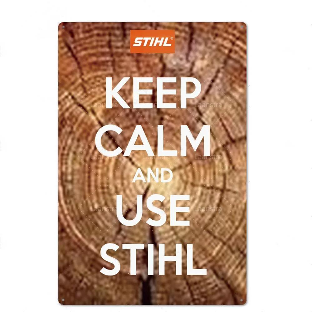 

Retro Metal Tin Signs Barker Stihl Chainsaws Classical Iron Painting Home Wall Stickers Retro Pub Farm Decoration Art Poster 30x40cm(11.8x15.7inch)
