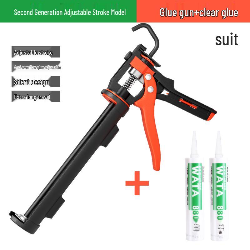 Automatic Glass Sealant Gun with Labor-Saving Pressing & Glue Cutting Features