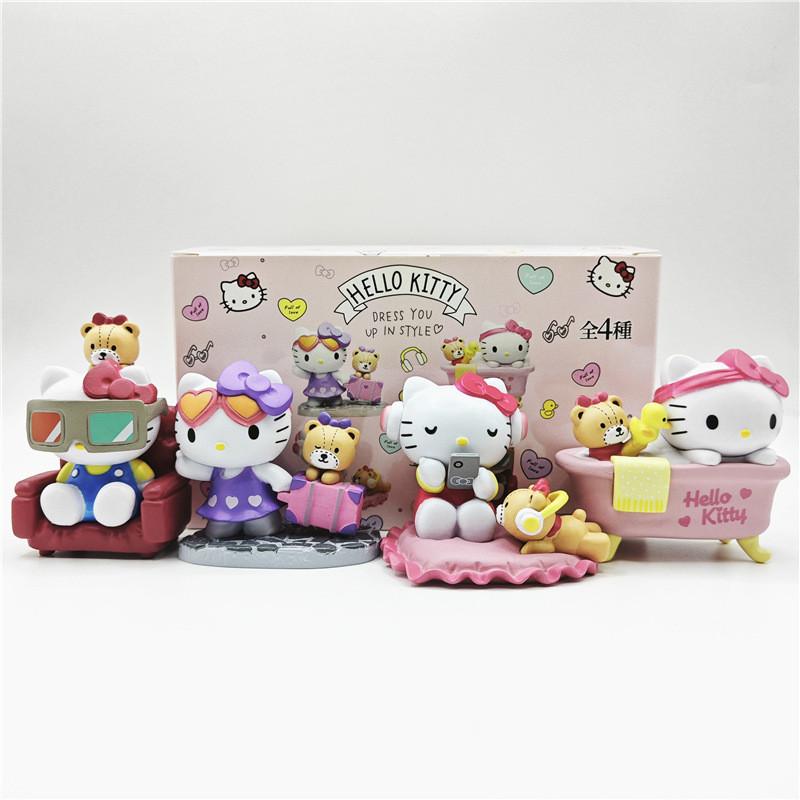 Kidrobot Kitty Cat Holiday Figure With Abs Material For Collectors And Play