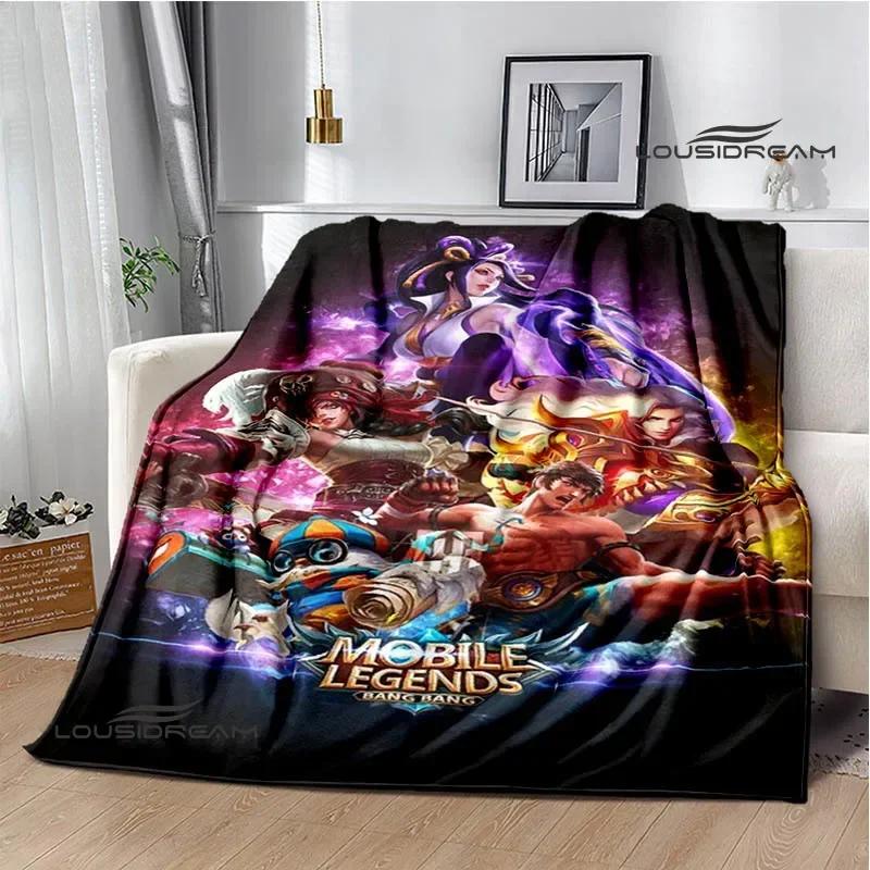 Mobile Legends Bang Bang Cartoon Printed Blankets Fashion Warm Flange Blanket Home Travel Blanket Bed Linings Birthday Gift