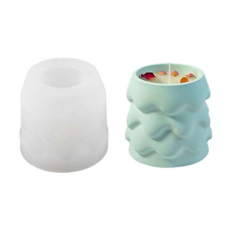 3D Christmas Tree Resin Jar Molds Silicone Candle Cup Molds for Epoxy Resin Candle Holder Storage Jar Pencil Holder Vase 1