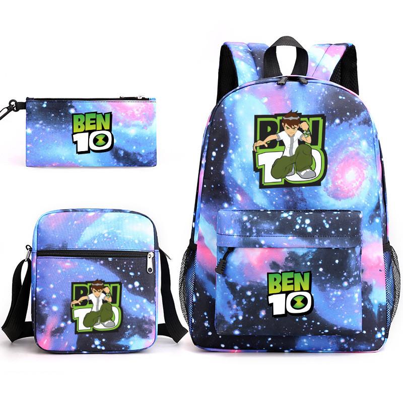 10 Ben Children Backpack Cartoon Design Canvas School Bag  Student Traveling